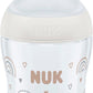 NUK Perfect Match Baby Bottle | 0+ Months | Adapts to Baby's Palate | Temperature Control | Anti Colic Vent | BPA - Free | Small Silicone Teat | Rainbow - Adenzo Comfies