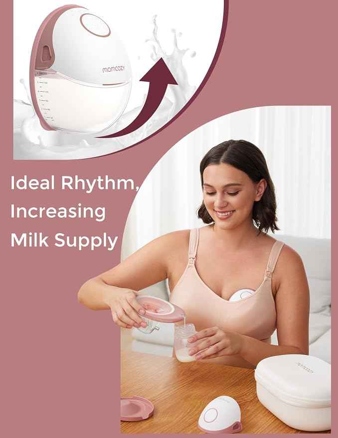 Momcozy Breast Pump Hands-Free Mobile Style Wearable M6 , 2Pcs Cozy.
