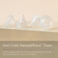Lansinoh NaturalWave Baby Bottle Teats - Anti-Colic Air Vent - Clinically Proven to Reduce Nipple Confusion - Compatible with Lansinoh Bottles (Extra Slow Flow, 2 Pack) - Adenzo Comfies