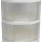 4 Tier Storage Rack on Wheels, Drawer Storage Cart with Transparent Drawers, Multi-purpose Rolling Storage Rack, Compact Structure, Ideal for Baby Supplies