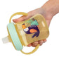 The First Years Soft Spout Trainer Toddler Cups - Leopard and Toucan -Jungle Themed Trainer Sippy Cups for Toddlers - 2 Count - Adenzo Comfies