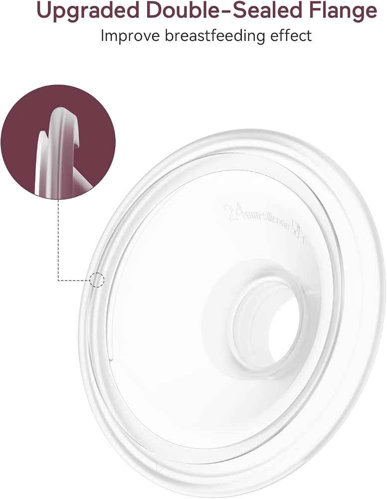 Momcozy S9/S12 Pro Replacement Accessories, Double-Sealed Flange 24mm, 1 PC | Original Parts, BPA-Free Silicone, Easy Clean, Secure Fit, Leak-Proof, Breastfeeding Essentials, Durable, Nursing Supplies. - Adenzo Comfies