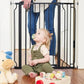 The Moon Brand Secura Baby Safety gate extension - Easy Install - Extra Wide metal extender - Child safety and pet protection - Perfect fit, durable and adjustable width - Ideal for stair Case – Black - Adenzo Comfies