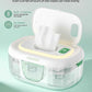 Momcozy Baby Wipe Warmer, Innovative Spring Design,Large Capacity Dispenser | Wipe Warmer with Night Light, Fast and Even Heating.