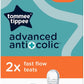 Tommee Tippee Advanced Drip Free Baby Bottle Teats, Fast Flow, 6+ Months, Breast Like for Natural Support, Anti-Colic Valve, Soft Silicone (Pack of 2).