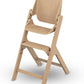 Maxi - Cosi Nesta Highchair in its natural wood finish, a stylish, adjustable wooden highchair designed to grow with a child from newborn to adult - Adenzo Comfies