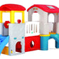 Kids Indoor & Outdoor Play Center | Durable Playhouse with Slide & Activity Zone (300×178×170 cm) - Adenzo Comfies