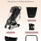 Momcozy ClickGo Lightweight Baby Stroller – Compact Travel Stroller with One‑Hand Fold, Carry‑On Approved, UPF50+ Canopy - Adenzo Comfies