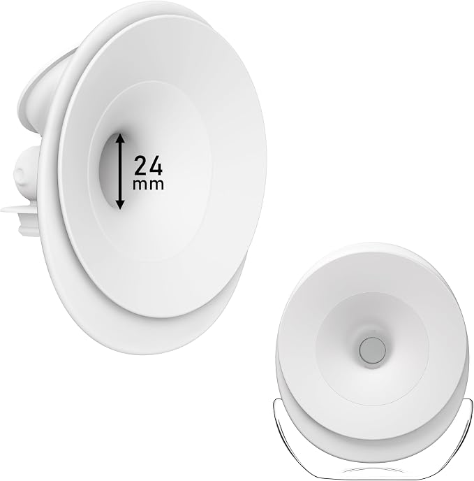 1PC 24mm Double-Sealed Flange Compatible with Momcozy Upgraded Mobile Flow | Upgraded M9, M9 24mm Flange, BPA Free Silicone, Soft Touch, Wide Opening Angel. - Adenzo Comfies