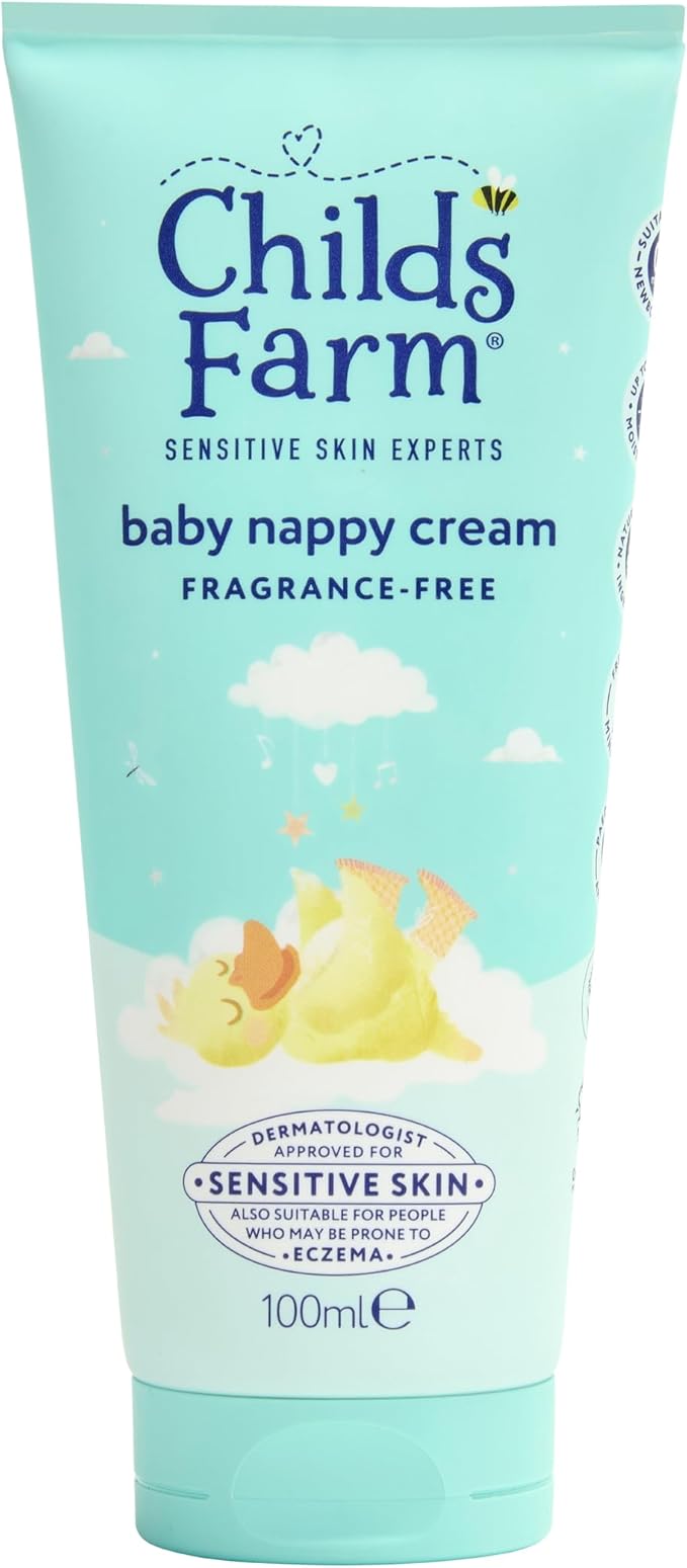 Childs Farm | Baby Nappy Cream 100ml | Aloe Vera | Suitable Newborns With Dry, Sensitive & Eczema-prone Skin - Adenzo Comfies