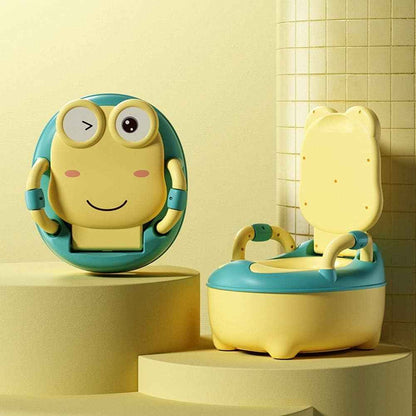 Potties Potty Training Toilet Seat for Children, Frog Shape Potty for 1-6Years Old Babies and Toddlers. - Adenzo Comfies