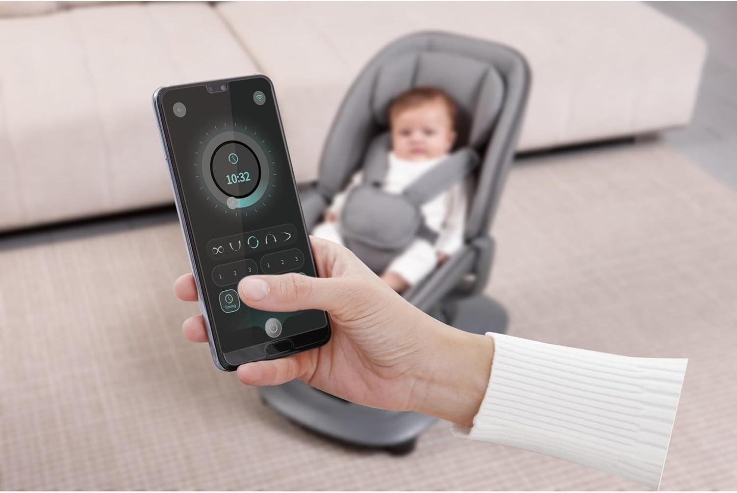 Mastela Deluxe Multi-Motion Baby Cradle