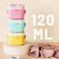 Transparent Stackable Portable BPA Free Food Grade Material Food Snack Container for Infant Baby Toddler Kids 120ml (4pcs) - Adenzo Comfies