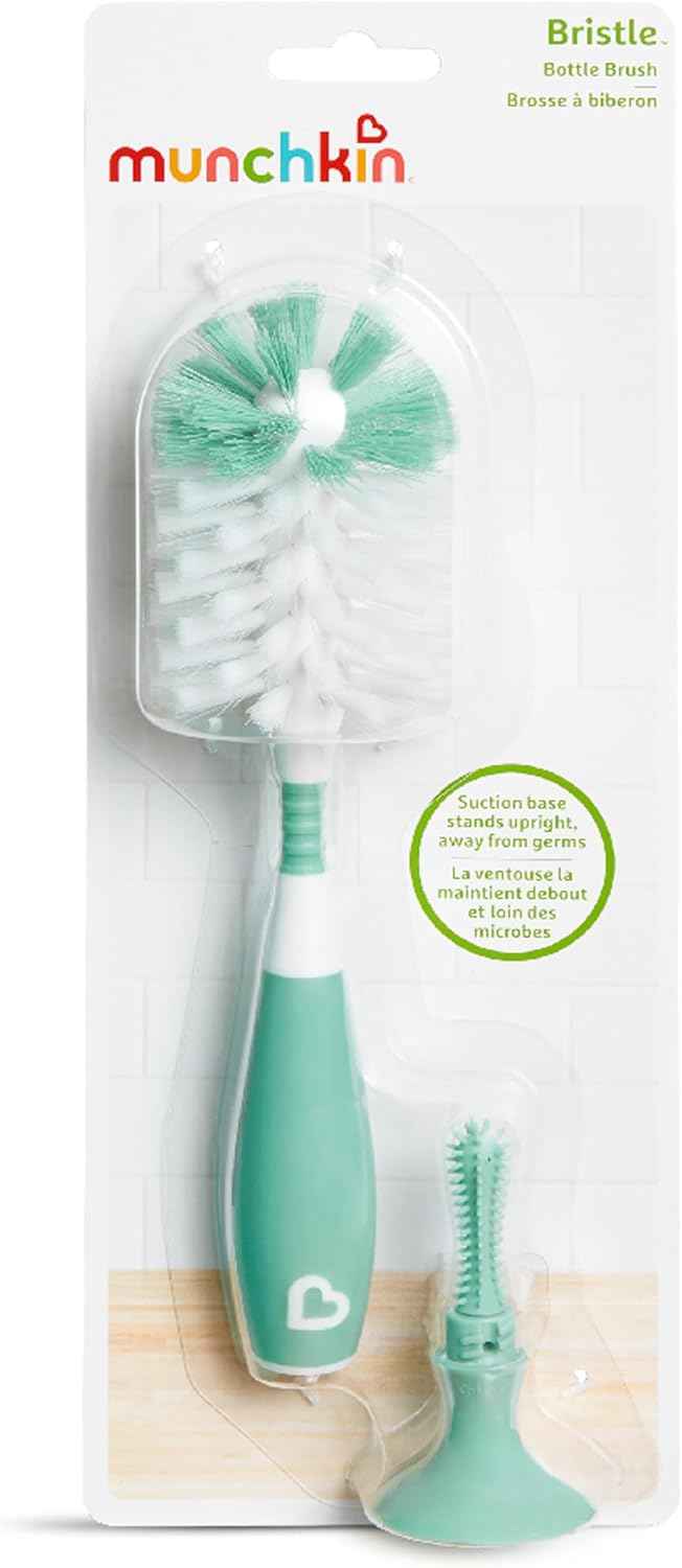 Munchkin Bristle Bottle Brush, Blue