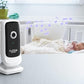 Hubble Nursery View Premium 5 Inch Video Baby Monitor with Room Temperature Sensor, Two Way Talk, Digital Zoom, Soothing Nature Sounds - White