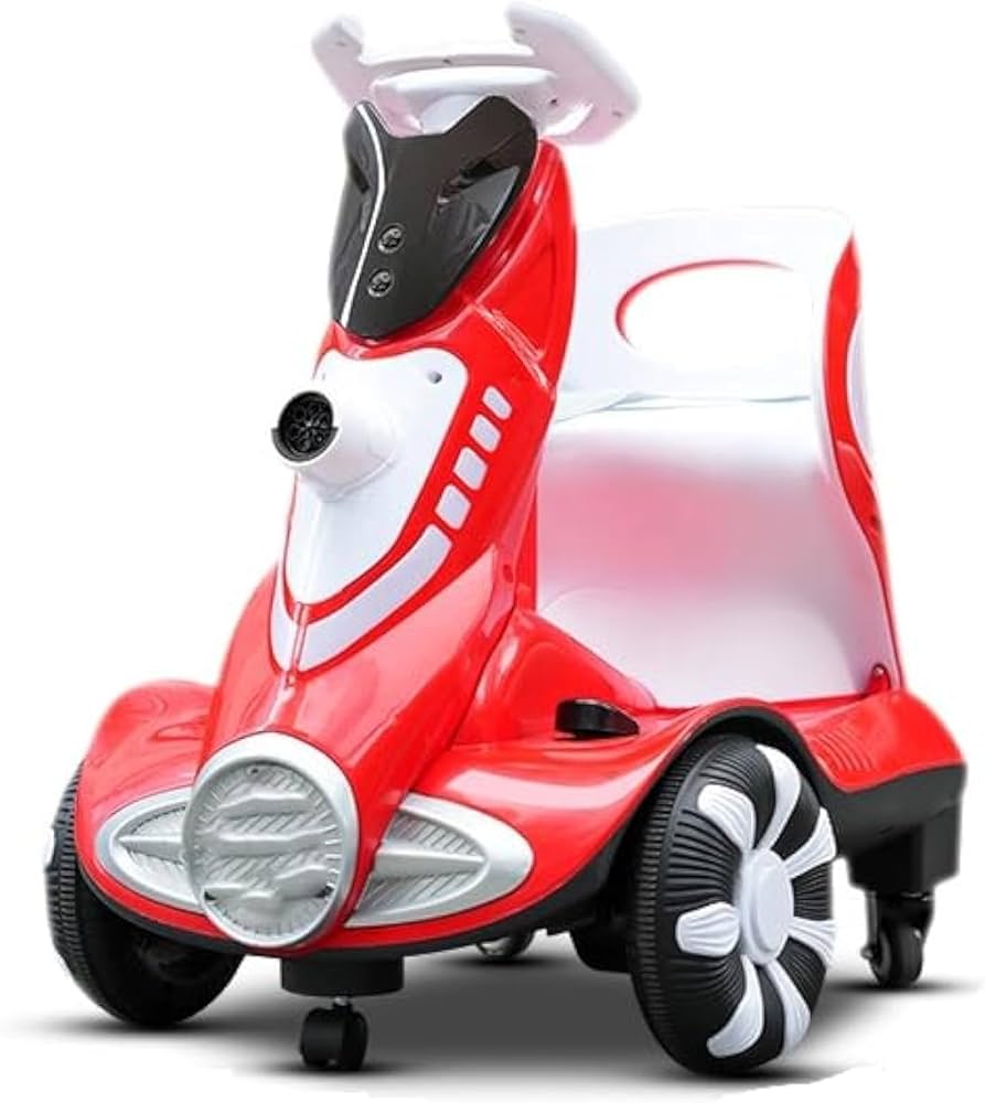 6V Electric Kids Ride-On Car with Bubble Function, 360° Rotation, LED Lights & Music, Safe Seat Belt – Rechargeable Battery Car for Children Ages 3–6 Years