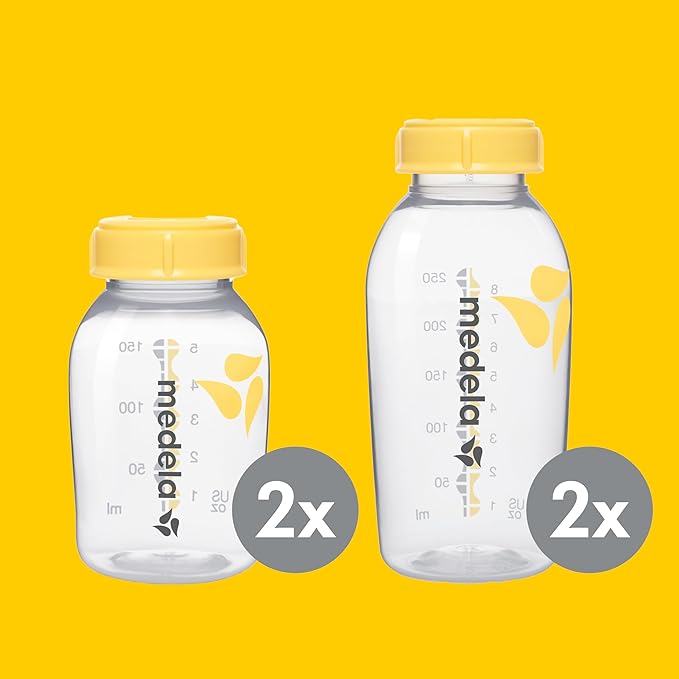 Medela Store and Feed Set - Breast Milk Storage Bottles, Calma Teat, Breast Milk Storage Bags - BPA - Free - Adenzo Comfies