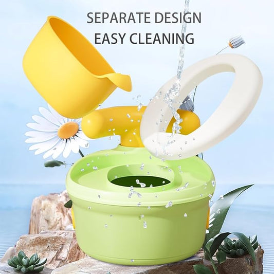 4in 1 Baby Potty+Training Seat+Little Sofa+Step Stool, Multi-Function For Baby Toddler Kids Boy Girl Yellow Green Portable Toilet Chair 4IN1-PTY-GRN. - Adenzo Comfies