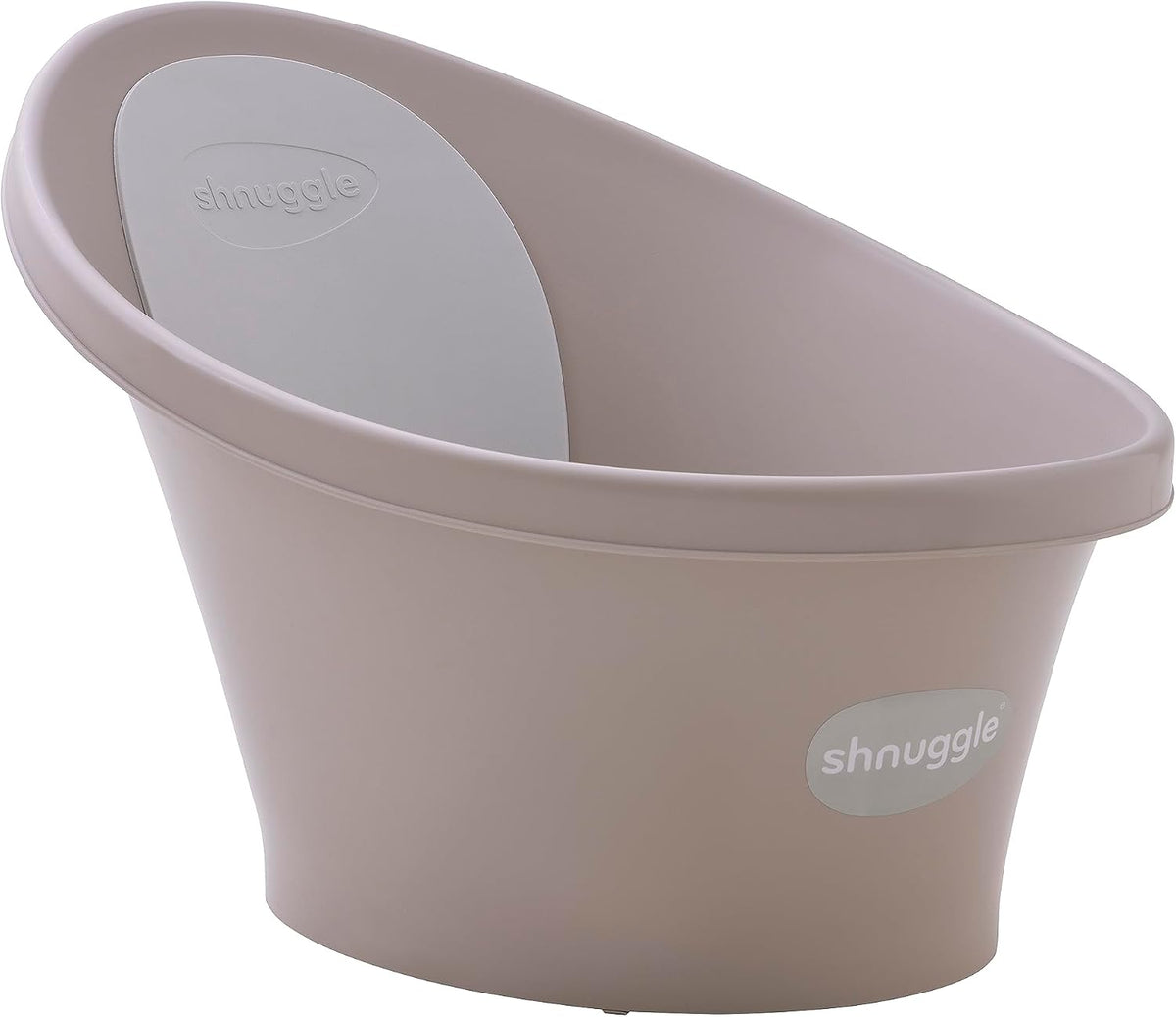 Shnuggle Baby Bath Tub Featuring Ergonomic Bum Bump Support, Soft Foam Backrest and an Integrated Plug- Beige .