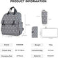 SONARIN Versatile Diaper Bag Backpack Shoulder Tote Bag Nappy Changing Bag Mummy Bag with Changing Pad & Insulated Bottle Bag