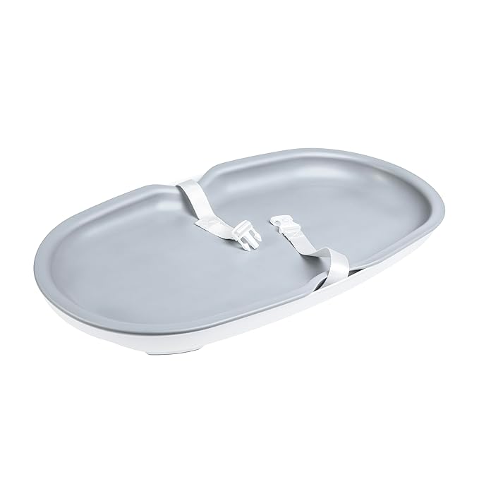 Ubbi Baby Foam Changing Pad, Easy to Clean with Detachable Base, Gray | Wipeable Waterproof Foam Pad, Safety Strap & Non-Skid Feet, Easy to Clean. - Adenzo Comfies