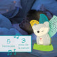 Infantino - 2-in-1 Musical Soother & Night Light Projector - Night Light Kids - Animated Colorful Projections - Soothing Animal Night Light for Baby - 5 Lullabies and 3 Nature Sounds - from 0 Months