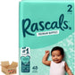 Rascals Premium Baby Diapers - Comfortable & Leak-Proof Newborn Diaper for Babies Size 2 48pck. - Adenzo Comfies