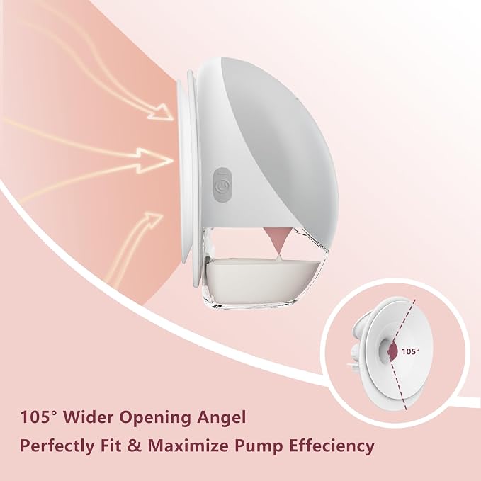 1PC 24mm Double-Sealed Flange Compatible with Momcozy Upgraded Mobile Flow | Upgraded M9, M9 24mm Flange, BPA Free Silicone, Soft Touch, Wide Opening Angel. - Adenzo Comfies