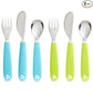 Munchkin Splash Toddler Cutlery Set (Fork, Knife & Spoon), Purple | BPA-Free, Dishwasher Safe, Easy-Grip Utensils for Self-Feeding | Safe Flatware for Babies & Toddlers 18+ Months - Adenzo Comfies