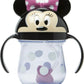 The First Years Disney Minnie Mouse Weighted Straw Cup - Spill Proof Toddler Cups with Flip Top Cover and Silicone Straw - Dishwasher Safe - 207ml - 9 Months and Up - Adenzo Comfies