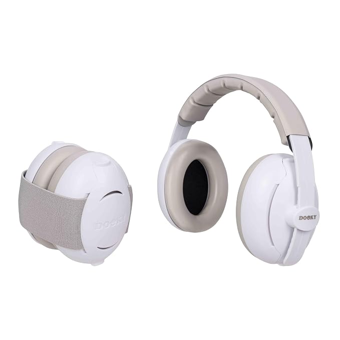 Dooky Kids Noise Cancelling Earmuffs | Baby & Junior Ear Protection Headphones for Kids (0–12 Years) | Adjustable Hearing Protection for Travel, Events & Study.