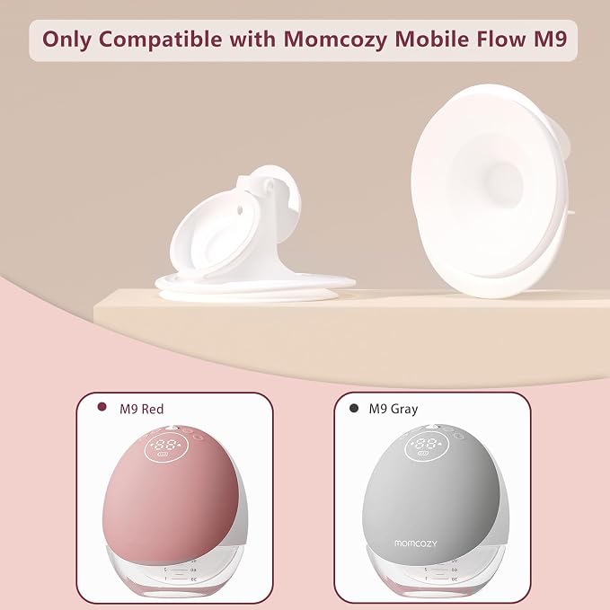 1PC 24mm Double-Sealed Flange Compatible with Momcozy Upgraded Mobile Flow | Upgraded M9, M9 24mm Flange, BPA Free Silicone, Soft Touch, Wide Opening Angel. - Adenzo Comfies