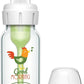 Dr Browns Narrow Neck Options and Feeding Glass Bottle with Flamingo Deco with L2 - Adenzo Comfies