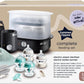Tommee Tippee Complete Feeding Set with Electric Steam Steriliser- Black.