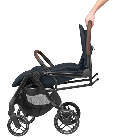 Maxi-Cosi Soho Baby Stroller, 0-4 Years, 0-22 kg, Ultra Compact Buggy, Automatic One Hand Folding Mechanism, Spacious Seat, 3 Reclining Positions, Flat Reclining Position, Essential Graphite