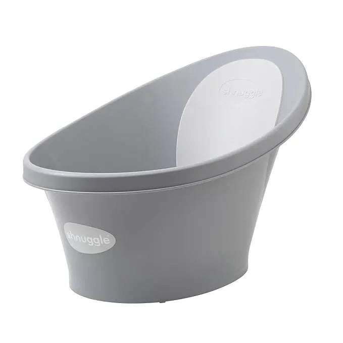 Shnuggle Newborn Baby Bath | Built in Support Bump and Soft Backrest | Suitable from Newborn | Bath Seat Support Includes Plug | Blossom Pink - Adenzo Comfies