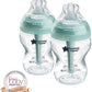 Tommee Tippee Baby Bottles Natural Start & Advanced Anti‑Colic, 2 pack 260ml (Slow Flow) - Adenzo Comfies