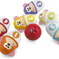Chicco Monkey Strike Kids Bowling Pin Set - Skittles Game for Kids with 6 Separable Pins, Stackable in 12 Pieces, Light Ball Included - Bowling Skittles Toys, Gifts for Children 18 Months to 8 Years
