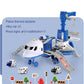 LICHENGTAI Transport Cargo Airplane Car Toy, Carrier Truck Set for Ages 3 and Up, Kids DIY Preschool Gift, Includes 4 Cars, 1 Airplane - Adenzo Comfies