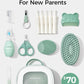 Momcozy Core Baby Kit, Baby Shower & Registry Essential Kit for Grooming&Health&Cleansing Care, Includes Nail File Kits, Nasal Aspirator, Gas Relief Tubes, Bath Brushes, Toothbrush, Comb, Storage Case - Adenzo Comfies