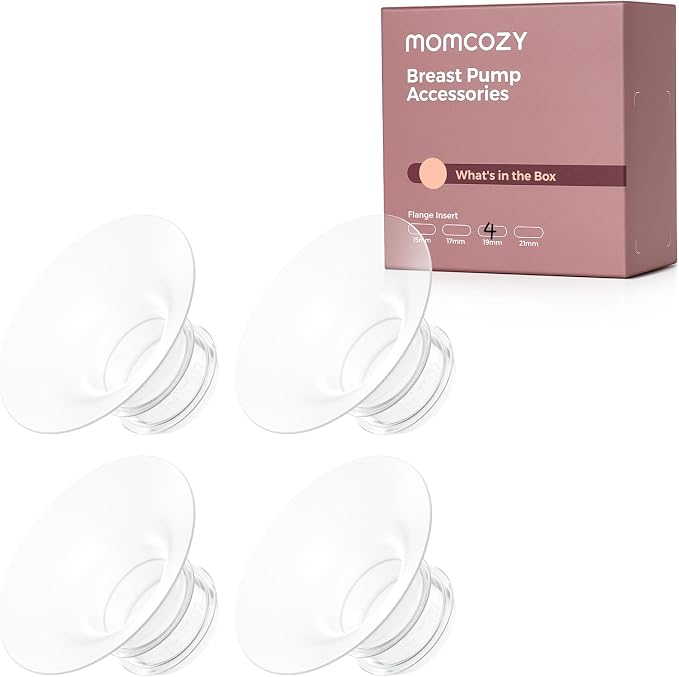 Momcozy Original Replacement Accessories Silicone & BPA Free, Original Breastfeeding Parts, Inserts 19mm, 4 Pack. - Adenzo Comfies