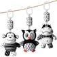 Tololo Baby Pram/ Pushchair, 1pcs Hanging Rattle Toys, Black & White High Contrast Sensory