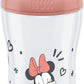 NUK Perfect Match Baby Bottle, 3+ Months, Fits Baby Palate, Temperature Control, Anti - Colic Vent, 260 ml, BPA Free, Silicone M Teat, Disney Winnie the Pooh - Adenzo Comfies