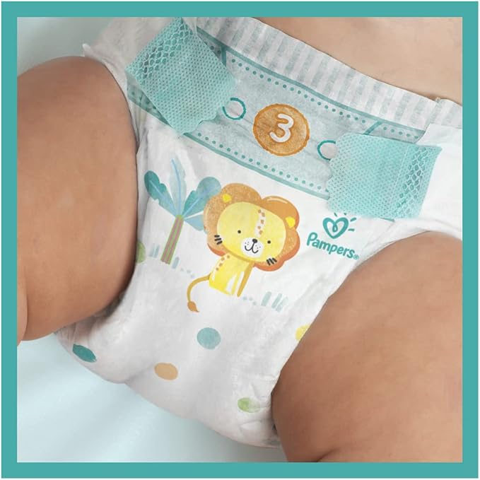 Pampers Baby-Dry Baby Diapers Size 2 3-8 kg 62 count, Up to 12 Hours Dry and Double Barrier Anti-Leak