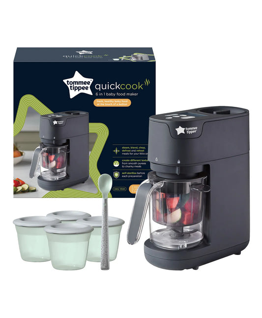 Tommee Tippee Baby Food Maker - Quick - Cook Blender and Steamer for All Stages of Baby Weaning, 200g Capacity - Adenzo Comfies