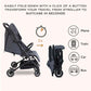 Neobreez LITEX Lightweight Cabin Size Travel Baby Toddler Stroller,Trolley Handle Pushchair,Waterproof UPF 50+Canopy,Gift&String Bag,Phone Holder&Toy Strap,Reflective Sticker,0-3yrs,15kg.