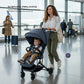 Neobreez LITEX Lightweight Cabin Size Travel Baby Toddler Stroller,Trolley Handle Pushchair,Waterproof UPF 50+Canopy,Gift&String Bag,Phone Holder&Toy Strap,Reflective Sticker,0-3yrs,15kg.