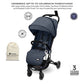 Neobreez LITEX Lightweight Cabin Size Travel Baby Toddler Stroller,Trolley Handle Pushchair,Waterproof UPF 50+Canopy,Gift&String Bag,Phone Holder&Toy Strap,Reflective Sticker,0-3yrs,15kg.