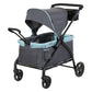 Baby Trend Tour LTE 2-in-1 Wagon Stroller, Compact Fold, Blue