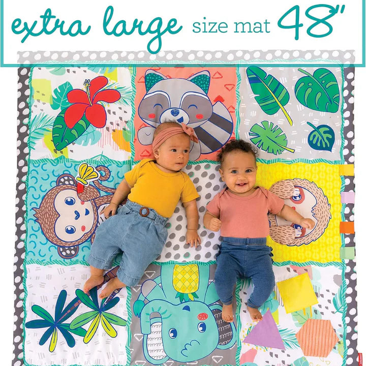 Infantino Giant Sensory Discovery Mat with Handle (134.62 x 1 x 121.92 cm) Age- Newborn & Above